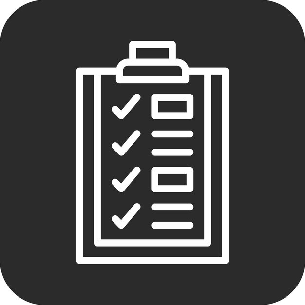 Checklist vector icon illustration of Coding and Development iconset