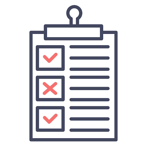 checklist vector illustration style