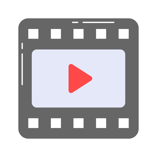 Checkout this colorful icon of video reel multimedia concept vector