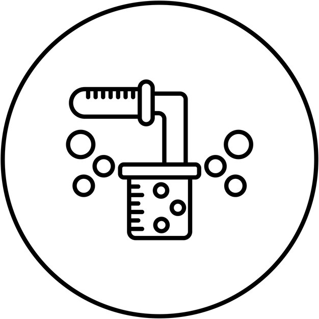 Chemistry Experiment icon vector image Can be used for Bioengineering