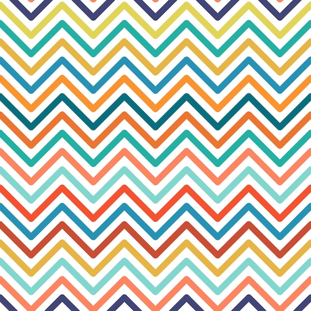 Chevron colorful seamless geometric pattern Vector background