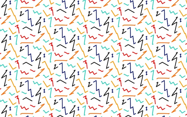 childish freehand scribble and hand drawn crayon shape background collection