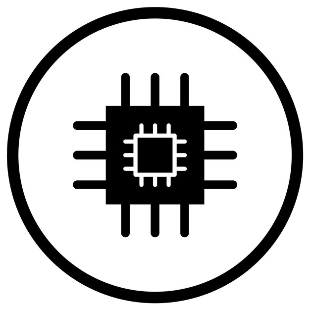 Chip Vector Icon Design Illustration
