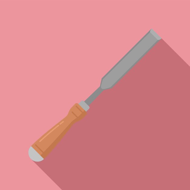 chisel carving icon flat illustration of chisel carving vector icon for web design