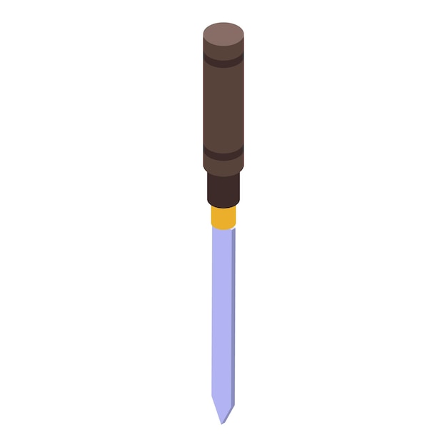 chisel equipment icon isometric of chisel equipment vector icon for web design isolated on white background