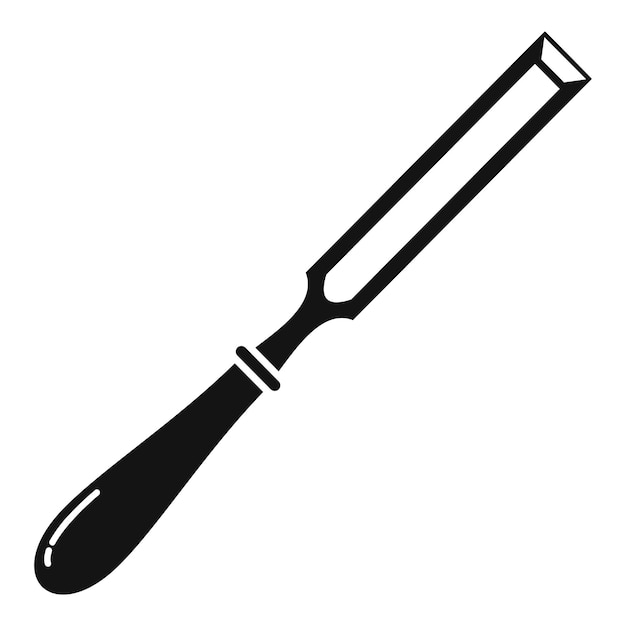 Chisel gouge icon Simple illustration of chisel gouge vector icon for web design isolated on white background