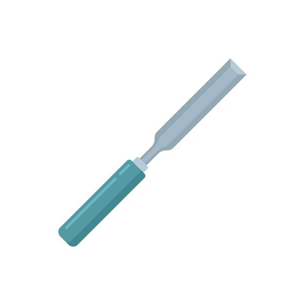 chisel repair icon flat illustration of chisel repair vector icon isolated on white background