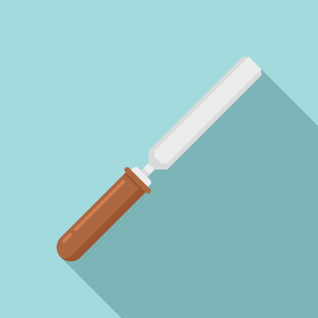 Chisel tool icon Flat illustration of chisel tool vector icon for web design
