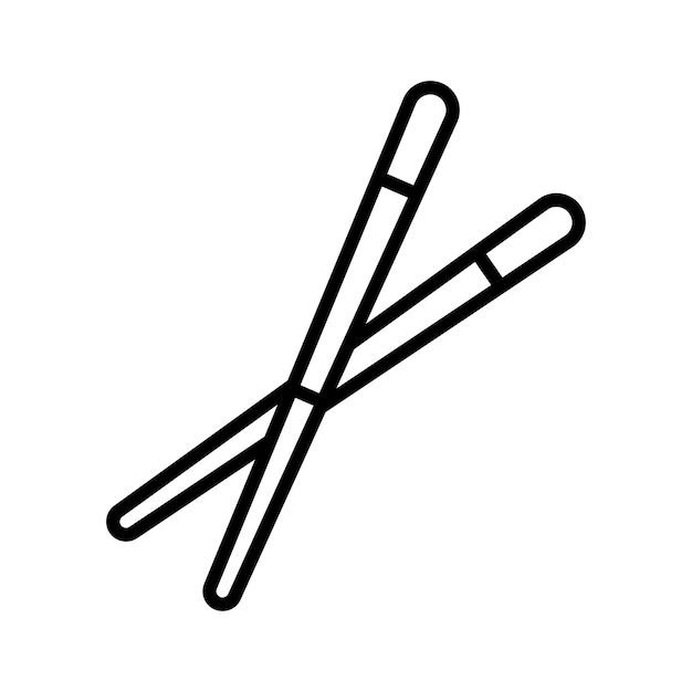 chopsticks icon vector design template simple and clean