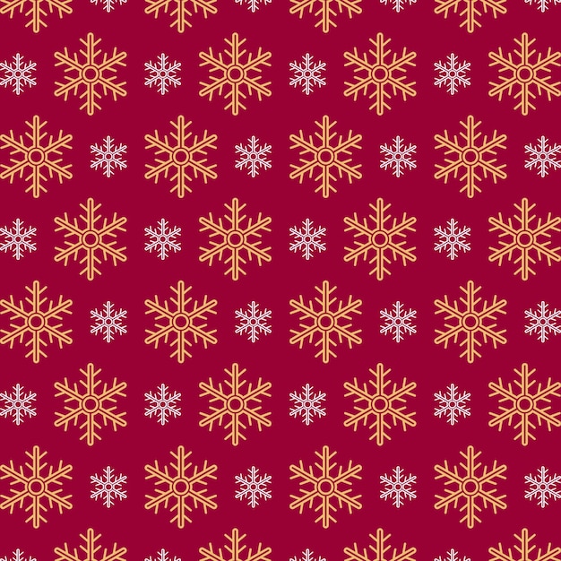 Christmas abstract snowflake trendy seamless pattern vector illustration