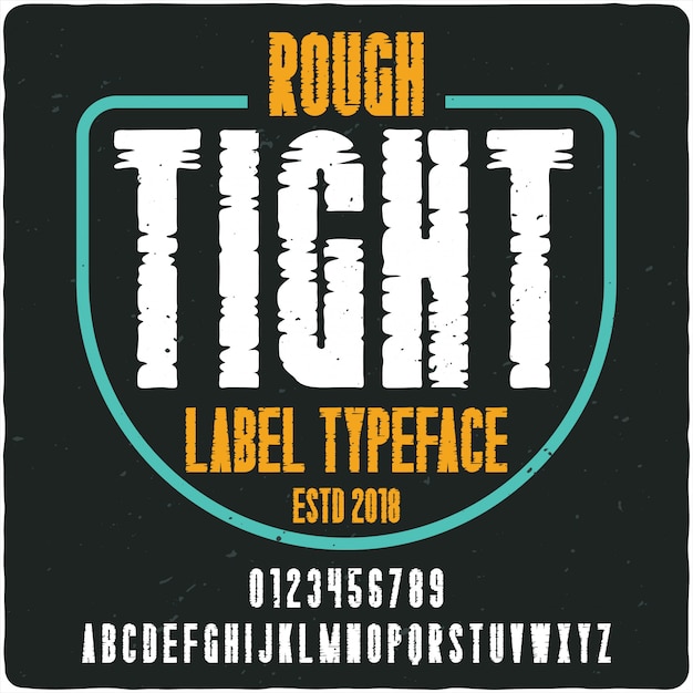 Chữ cổ điển Tight