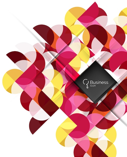Circle and triangle abstract background Vector template background for workflow layout diagram number options or web design