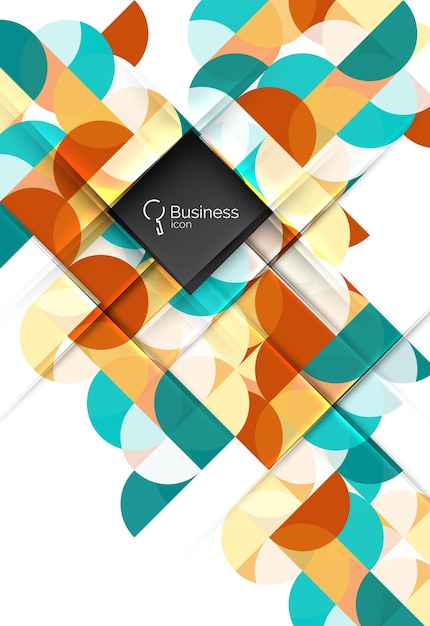 circle and triangle abstract background vector template background for workflow layout diagram number options or web design