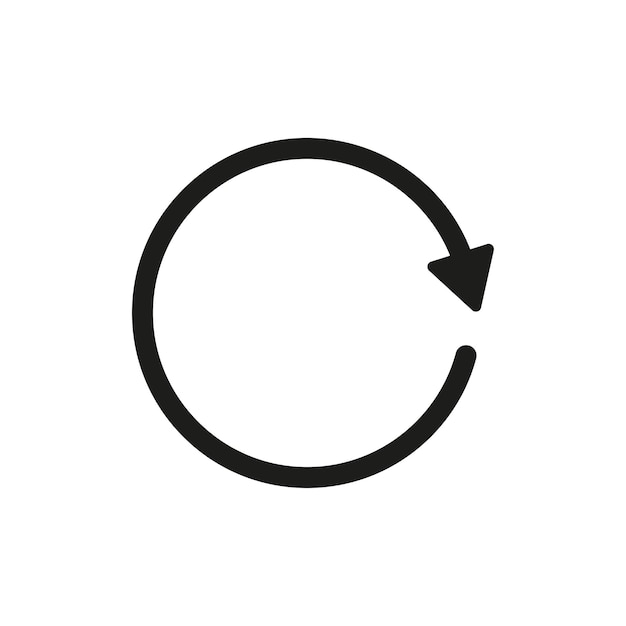 Circle arrow vector icon Recycling icon Circular vector arrow