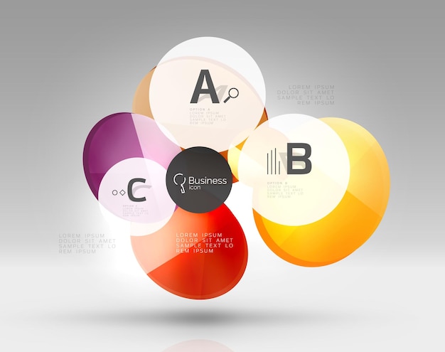 Circle banner template