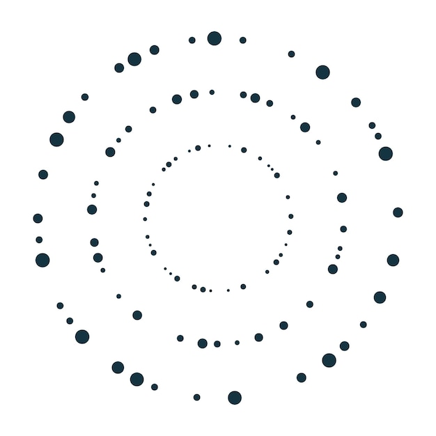 Circle geometric frames or borders that formed by circle