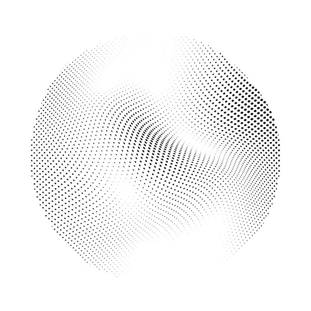 circle halftone vector art icons and graphics elements