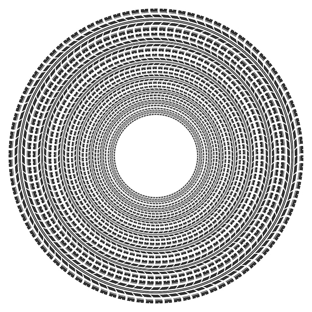 Circle tire track