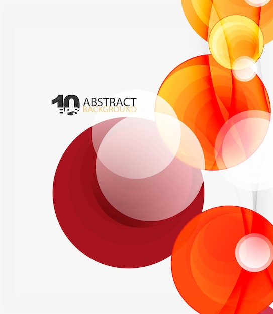 Circle vector background geometric abstraction