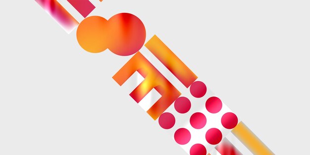 Circles and triangles modern art Vector Illustration For Wallpaper Banner Background Card Book Illustration landing page