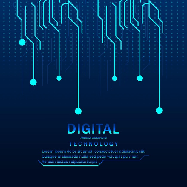 circuit board Technological background with lines