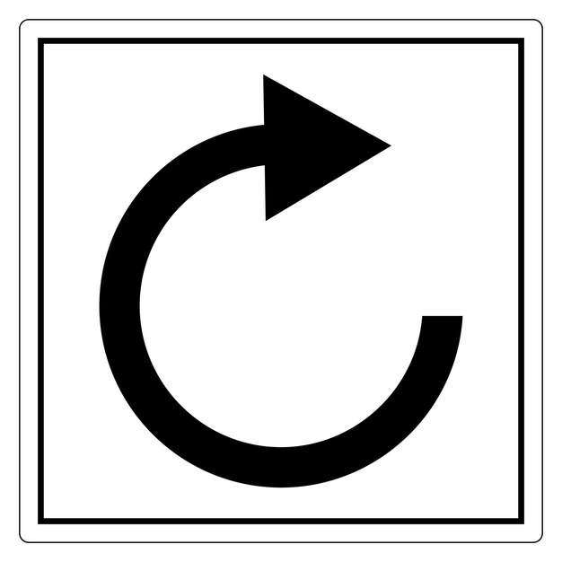 Circular Arrow Icon for Refresh Action