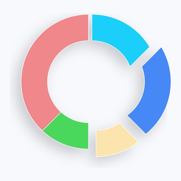 circular diagram pie chart circular graph graphical representation data distribution visual breakdown vector line icon for business and advertising