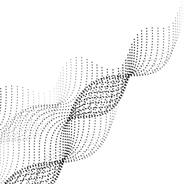 Circular halftone dots free vector background