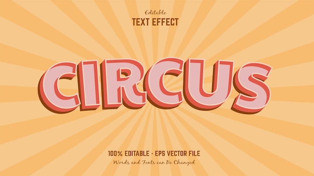 Circus Vintage Style Text Effect