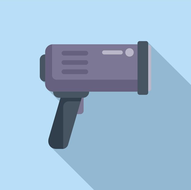 City speed radar icon flat vector Anti speed limit