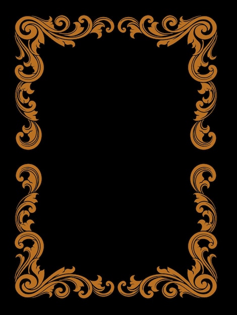 classic and luxury style wedding invitation vector design color editable