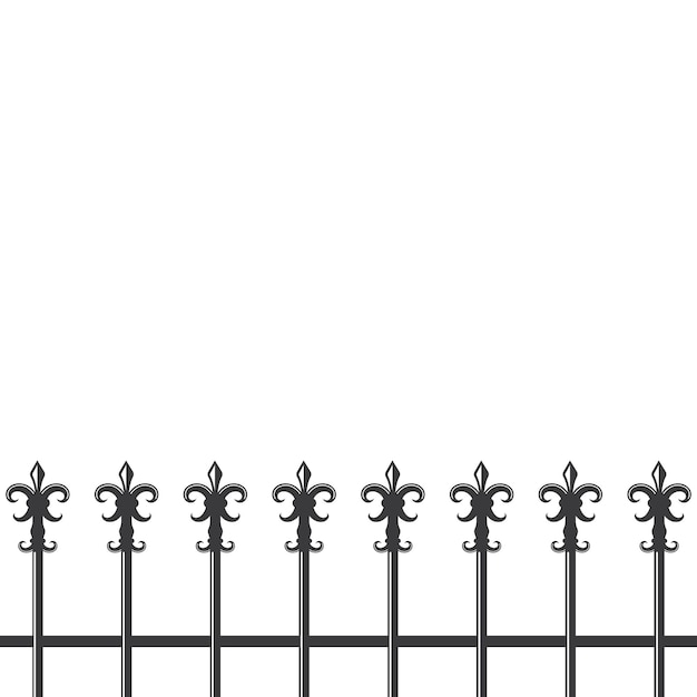 Classic fleur de lis fence icon vector illustration design