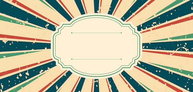Classic retro comic background design