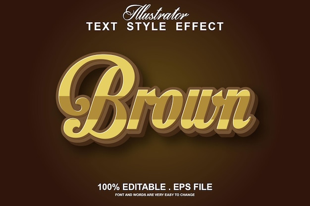Classic text effect editable