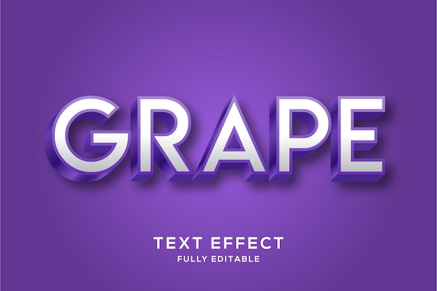 Clean Bold Purple  Text Effect