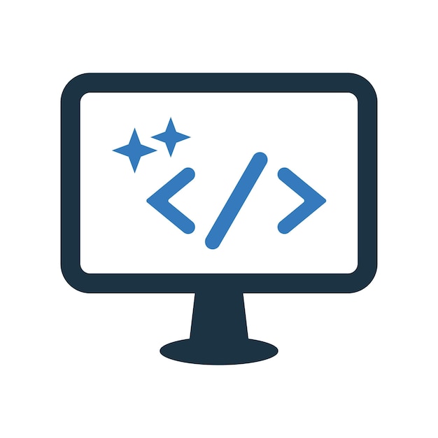 clean code icon simple editable vector illustration