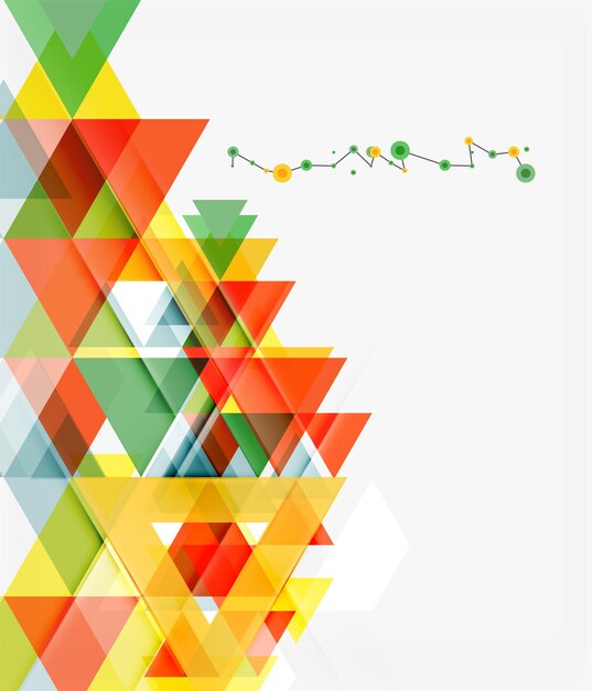 Clean colorful unusual geometric pattern design