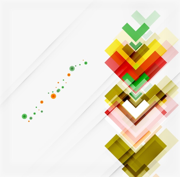 Clean colorful unusual geometric pattern design