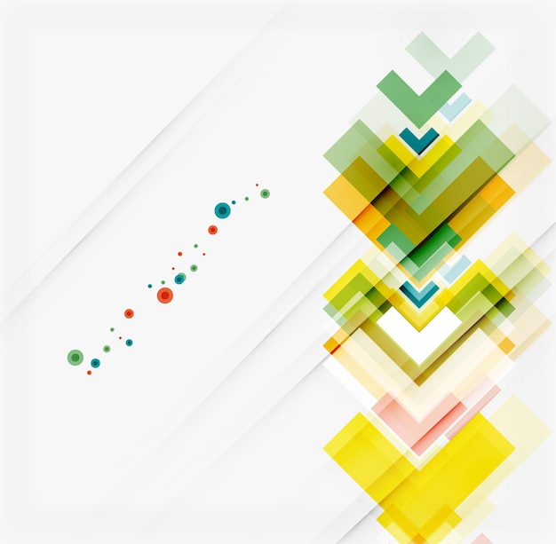 Clean colorful unusual geometric pattern design