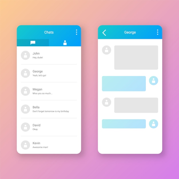 Clean Mobile Chat User Interface