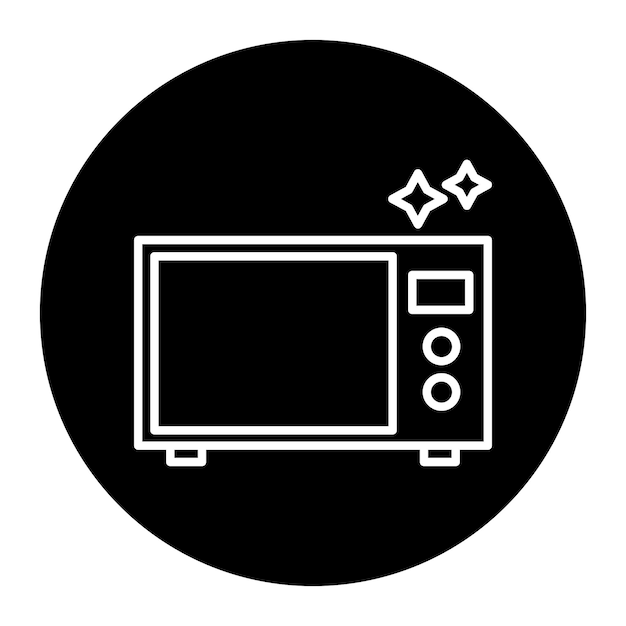 Cleaning Microwave Icon