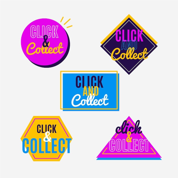 click and collect button collection