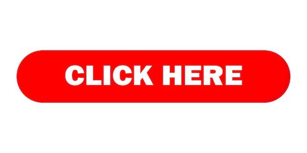 click here red button vector icon for concept design