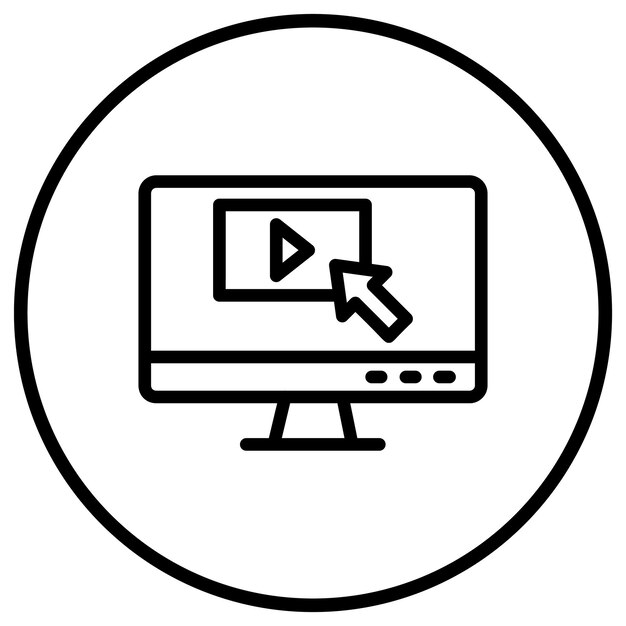 Clickstream Vector Icon Design Illustration