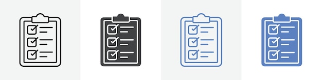 clipboard icon vector set use for web