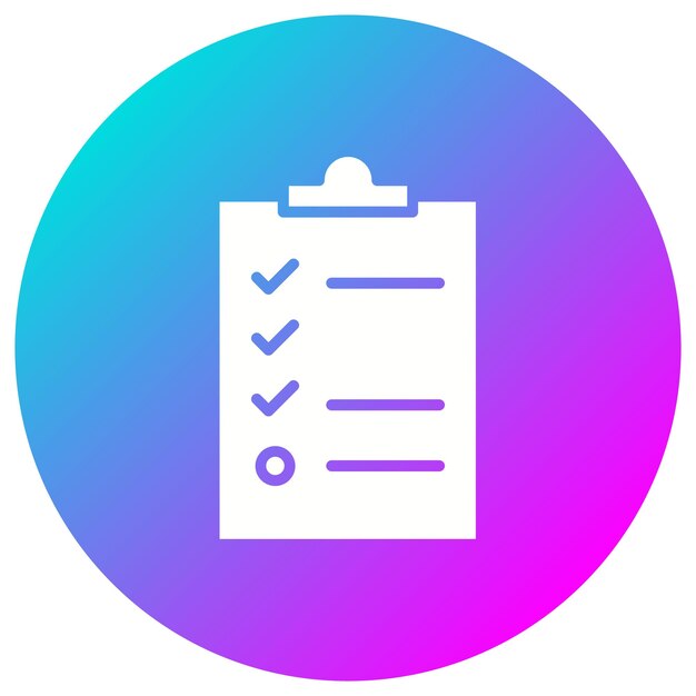 Clipboard vector icon Can be used for Office Stationery iconset