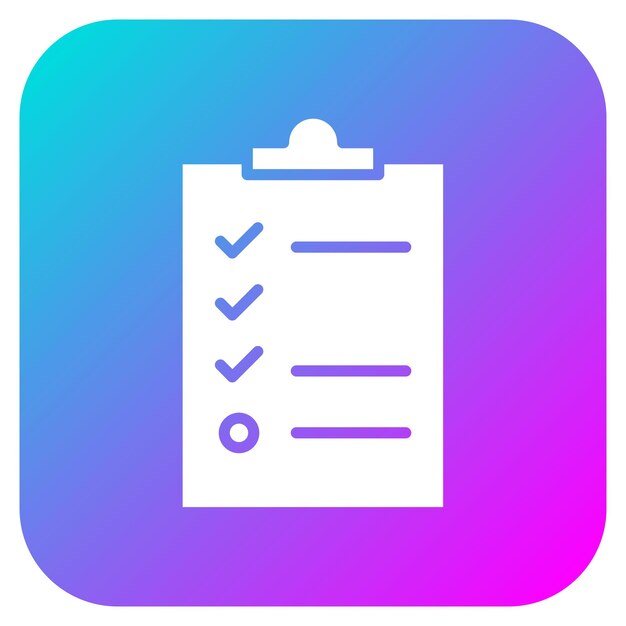 Clipboard vector icon Can be used for Office Stationery iconset