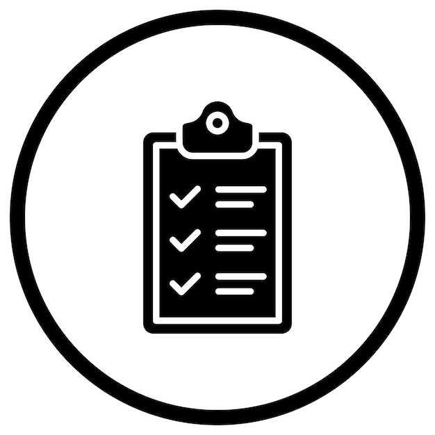 Clipboard Vector Icon Design Illustration