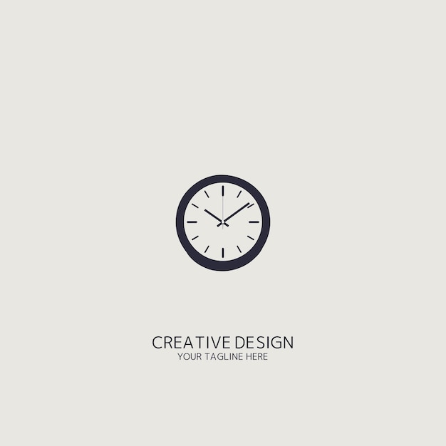 clock logo vector