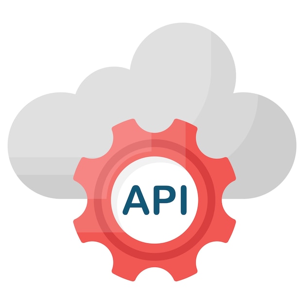 cloud api concept rich featured program vector design software and web development symbol computer